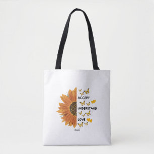 Tote Bag Accepter Comprendre Les Citations D'Amour Nom Pers