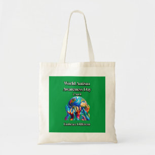 Tote Bag Acceptez Différent. Journée mondiale de la Sensibi
