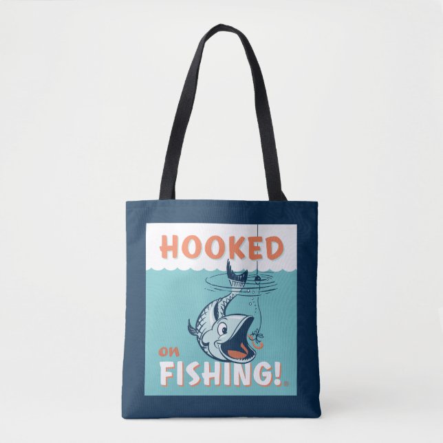 Tote Bag Accompagné sur la pêche (Devant)