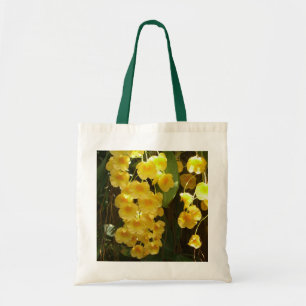 Tote Bag Accrocher les orchidées jaunes Fleurs tropicales