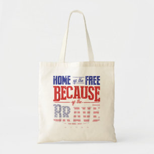 Tote Bag Accueil du Libre à cause du Brave Mem américain