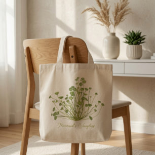Tote Bag Acetabularia algue dessinée à la main 