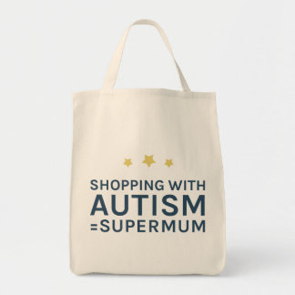 Tote Bag Achat avec l'autisme Supermum Fourre-tout