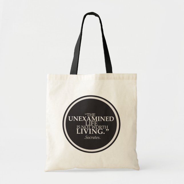 Tote Bag Achats et philosophie (Devant)