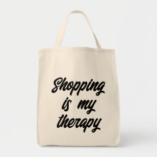 Tote Bag "Acheter c'est ma thérapie" Thérapie au détail