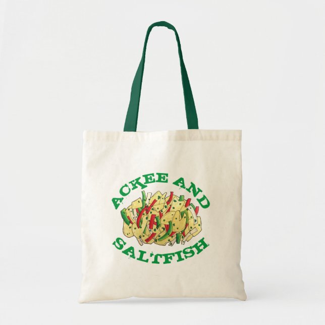 Tote Bag Ackee and Saltfish Cod Jamaïcain Caraïbes (Devant)