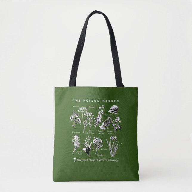 Tote Bag ACMT Poison Garden Vert (Devant)