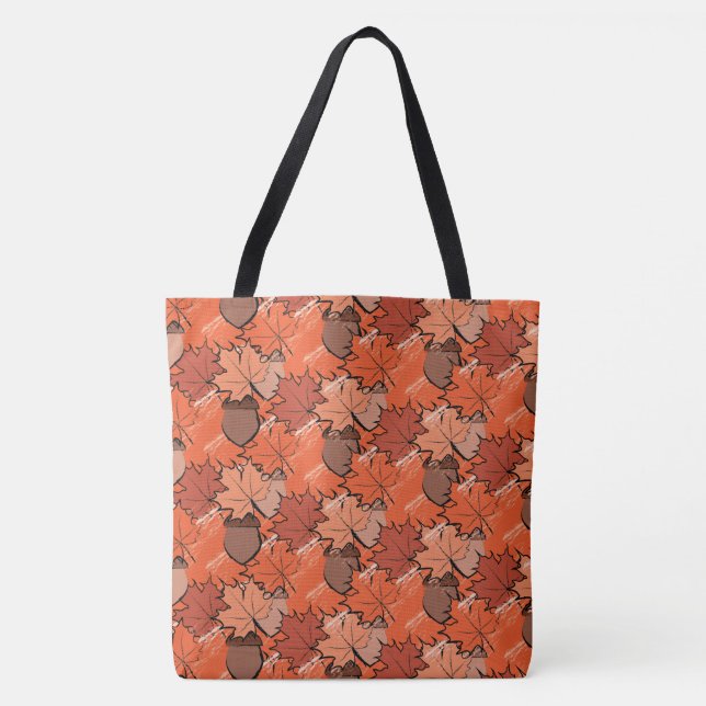 Tote Bag Acorns et feuille II (Devant)