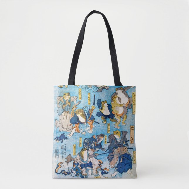 Tote Bag Acteur de grenouille Kabuki, Kuniyoshi, Ukiyo-e (Devant)