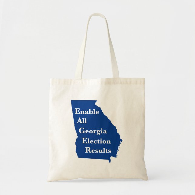 Tote Bag Activer tous les résultats des élections en Géorgi (Devant)
