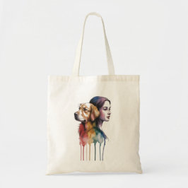 Tote Bag Acuarela Canina Golden Retriever - Femenina