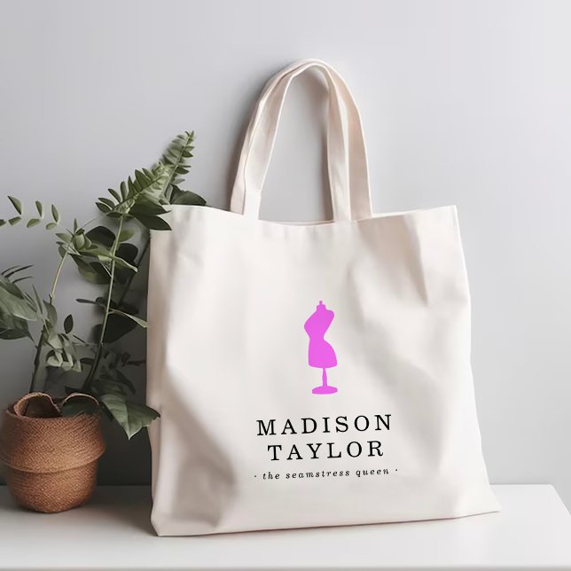 Tote Bag Adaptateur Seamstress | Mannequin rose (Créateur téléchargé)