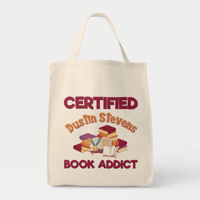 Tote Bag Addict du livre de Dustin Stevens certifié (Devant)