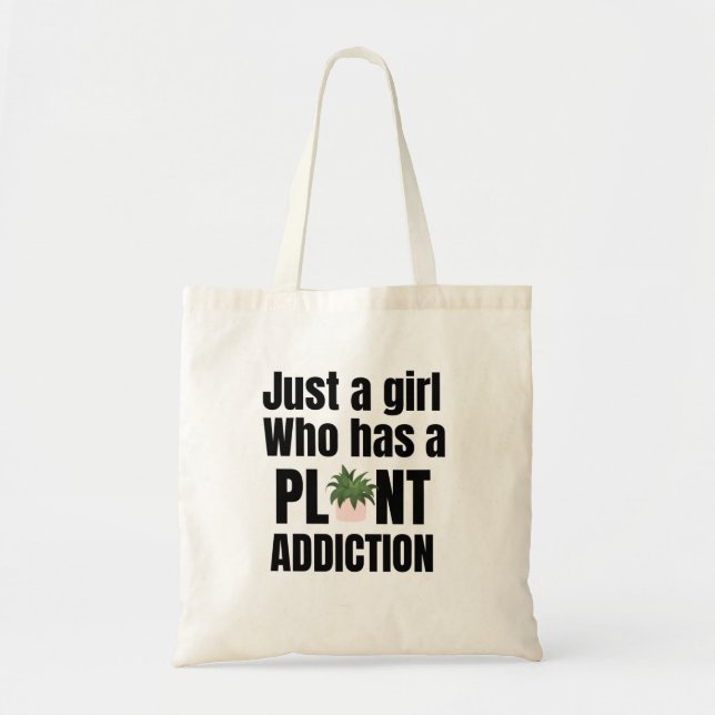 Tote Bag Addiction plante (Devant)