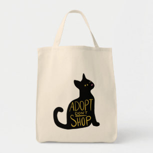 Tote Bag Adopter Ne pas acheter Secourt de chat Feral
