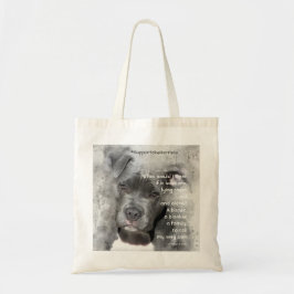 Tote Bag Adopter Un Abri Pour Animaux - Pit Bull