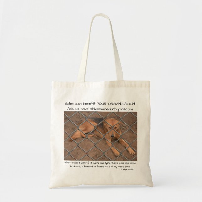 Tote Bag Adopter un animal domestique (Devant)