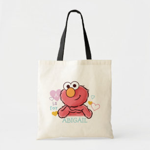 Tote Bag Adorable Elmo   Ajoutez Votre Propre Nom