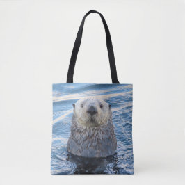 Tote Bag Adorable Peeks De Loutres De Mer
