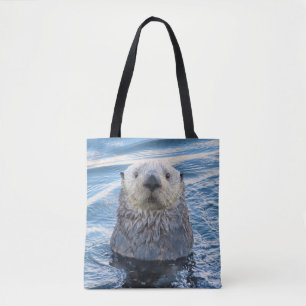 Tote Bag Adorable Peeks De Loutres De Mer