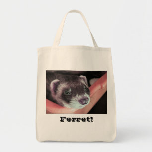 Tote Bag Adorable Sable Ferret Photo