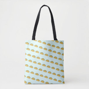 Tote Bag Adorable sourire Kawaii Taco Motif