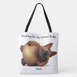 Tote Bag Adorables Funky Gras Chiot Personnalisé