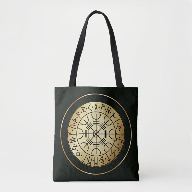 Tote Bag Aegishjalmur : La Hélice d'Awe - Bouclier des Nors (Devant)