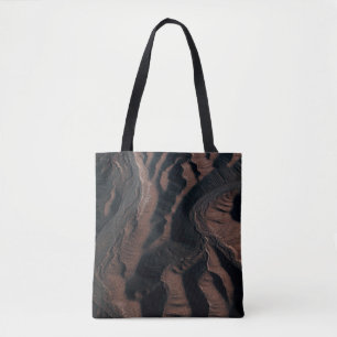 Tote Bag Aerial view photography of mountain