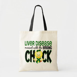 Tote Bag Affection hépatique salie avec le poussin faux