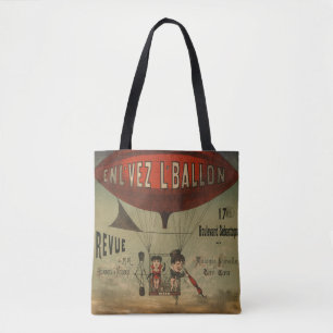 Tote Bag Affiche De Cirque Française De Deux Artistes En Aé
