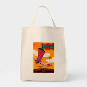 Tote Bag Affiche de monoplan des lignes aériennes F-170 de