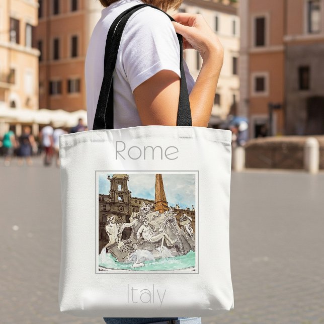 Tote Bag Affiche de voyage pour Rome Italie (Créateur téléchargé)
