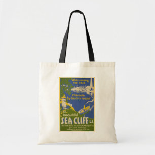 Tote Bag Affiche de voyage Promotion Sea Cliff, Long Island