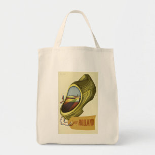 Tote Bag Affiche de voyage vintage Hollande ,