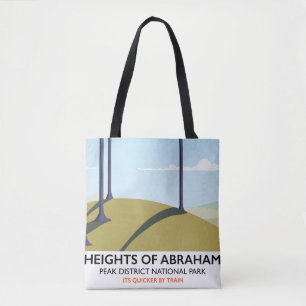 Tote Bag Affiche ferroviaire Heights of Abraham Peak Distri