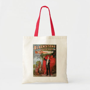 Tote Bag Affiche Magique Vintage, Grand Magicien Blackstone