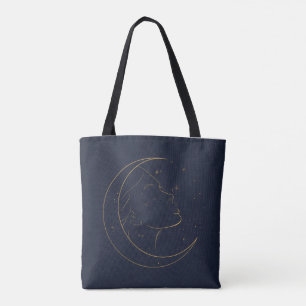 Tote Bag Affiche personnalisée de ligne de femme