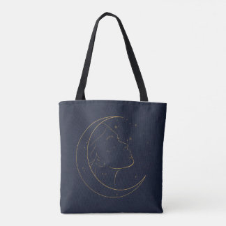Tote Bag Affiche personnalisée de ligne de femme
