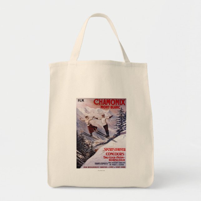 Tote Bag Affiche promotionnelle ski (Devant)