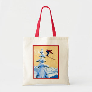 Tote Bag Affiche vintage de ski, région de Jungfrau, Suisse