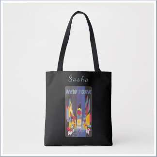 Tote Bag Affiche vintage de Times Square à New York