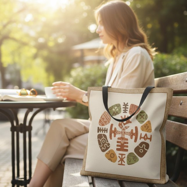 Tote Bag African Ethnic Motifs (Créateur téléchargé)