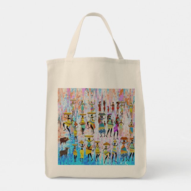 Tote Bag African Village (Dos)