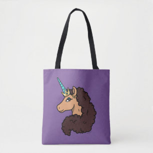 Tote Bag Afro Unicorn   Divin