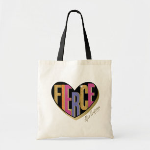 Tote Bag Afro Unicorn Fierce Heart Design