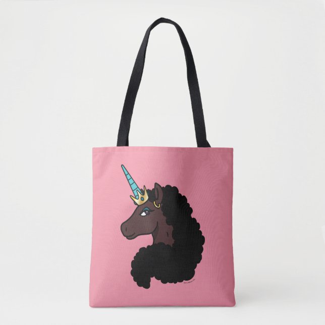 Tote Bag Afro Unicorn | Magique (Devant)