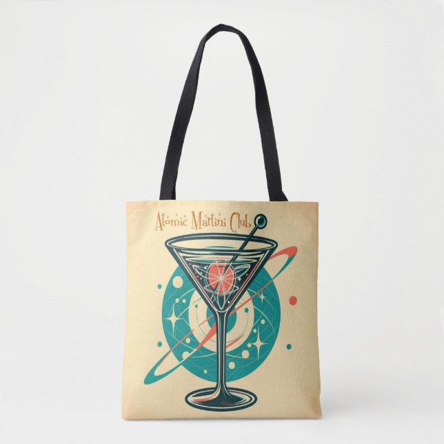 Tote Bag Âge spatial du club Martini atomique (Devant)