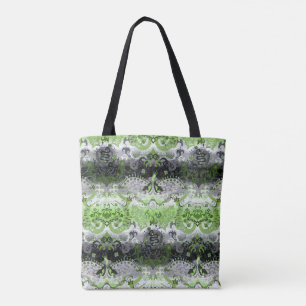 Tote Bag Agender dragon damask - Agender orner couleurs