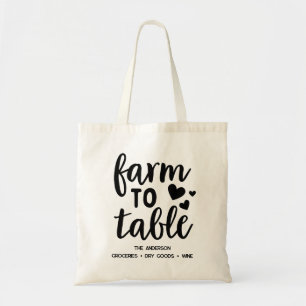 Tote Bag Agritourisme à table